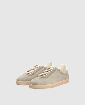 Brunello Cucinelli Зелені замшеві кросівки MZUMGLJ336