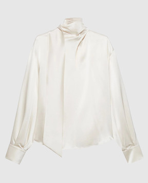 Max & Co Бежевая блуза PASCIA из шелка MCOPASCIA