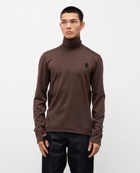 Moncler Grenoble Коричневый гольф с логотипом K20978G00020899JO