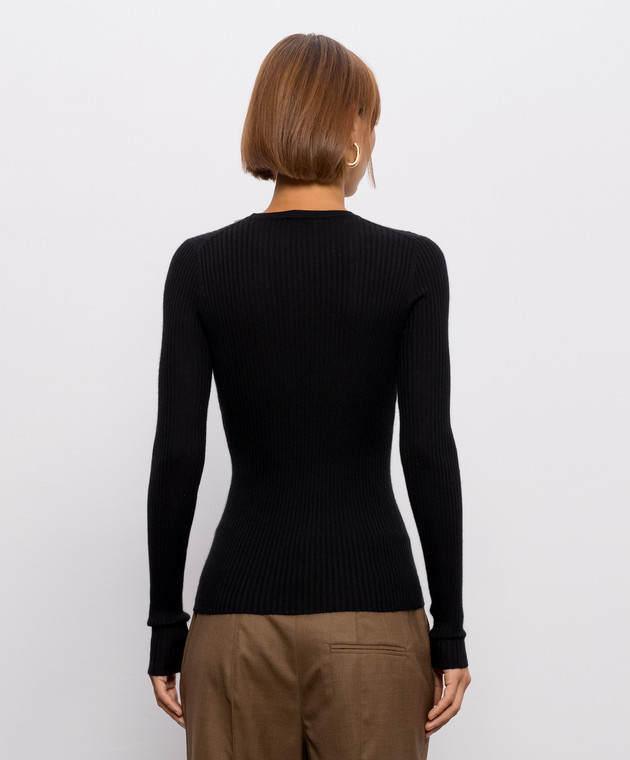 Gabriela Hearst Черный джемпер Browning из кашемира и шелка X009246A003 изображение 4