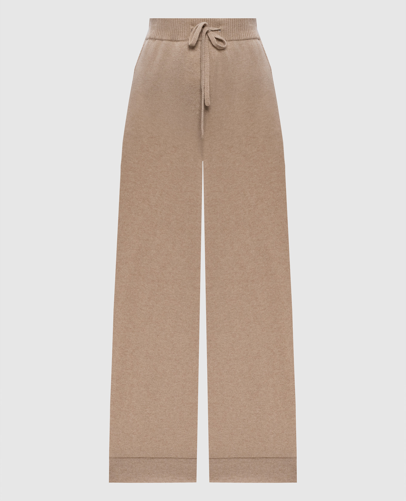 Бежевые брюки из кашемира