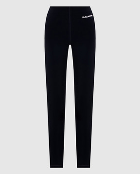 Jil Sander Темно-сині легінси з логотипом J40KA0270J20031