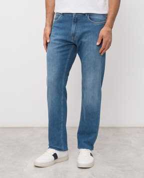 Trussardi Голубые джинсы с патчем логотипа P403H204835NMJ380D74