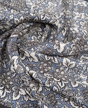 Max Mara Weekend Синий платок из шелка в цветочный принт WKAONESTO