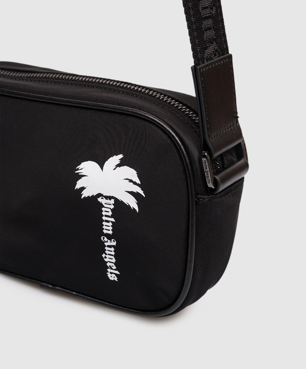 Palm Angels Чорна сумка з принтом логотипа PMNQ01CS26FAB001 зображення 4