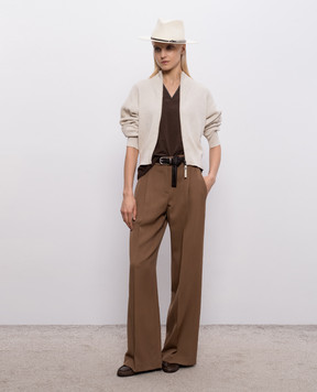 Brunello Cucinelli Кардиган кольору айворі M19194706P