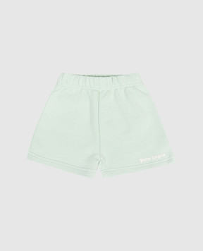 Palm Angels Дитячі зелені шорти PB6X003S26FLE001