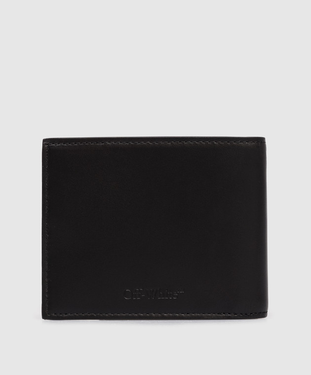 Off-White Чорне шкіряне портмоне Heritage OMNC094C99LEA001 зображення 2