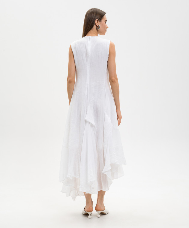 Marc Le Bihan Біла сукня з рамі з ефектом жатки 2177 зображення 4