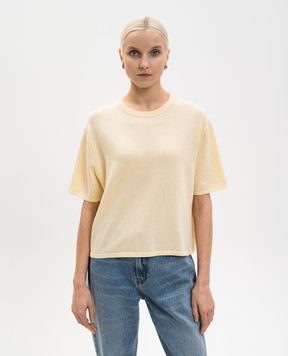 LISA YANG Жовтий топ Rubie з кашеміром 2025145