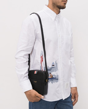 Thom Browne Черная кожаная сумка MAG420A00198