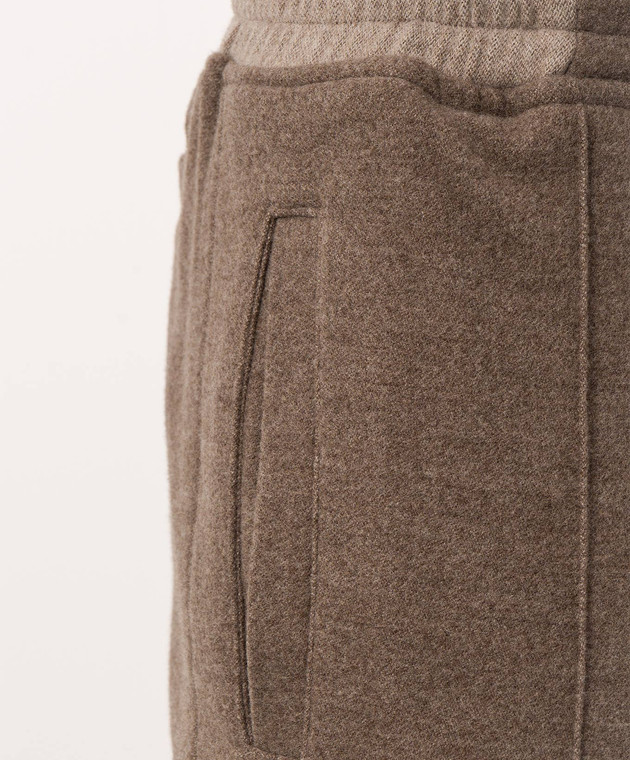 Doriani Cashmere Коричневые брюки из шерсти P161CSF19T125 изображение 5