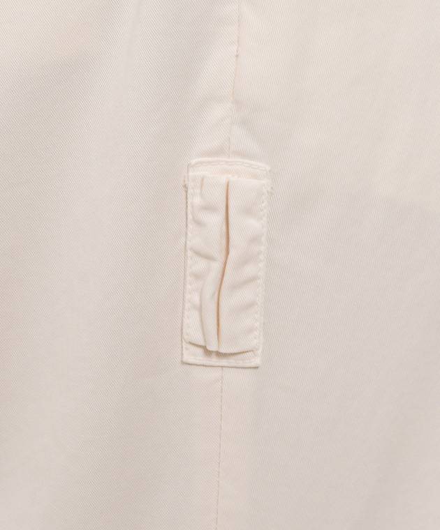 Brunello Cucinelli Брюки цвета айвори с патчем M289L3030F изображение 5