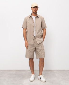 Peserico Бежева сорочка з короткими рукавами R5605600029