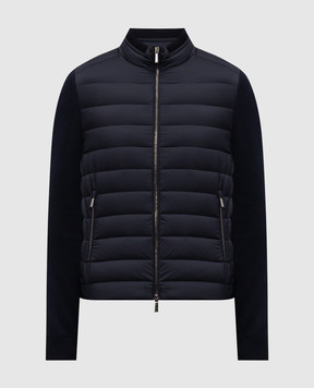 MooRER Синя комбінована пухова куртка CATTANEO CATTANEOS3R