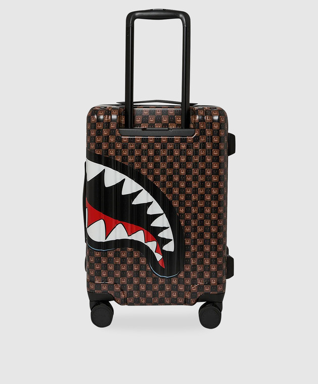 Sprayground Детский коричневый чемодан SHARKS IN PARIS GRIN & GRIND 910CL327NSZ изображение 3