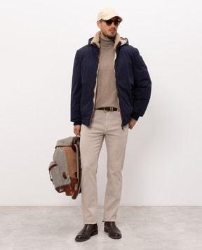 Brunello Cucinelli Серые джинсы с эмблемой M277PB3210
