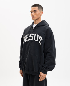 Vetements Чорна спортивна куртка Jesus Christ ME76ZU191BW