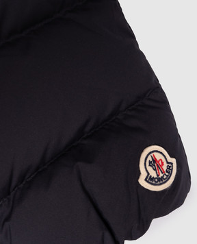Moncler ENFANT Дитячі сині пухові штани з нашивкою L29512A00001597YW