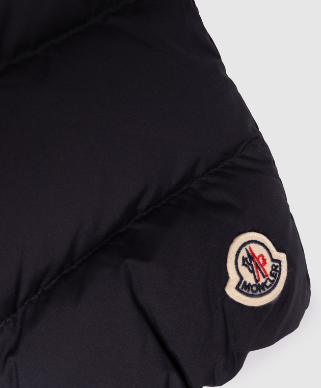 Moncler ENFANT Дитячі сині пухові штани з нашивкою L29512A00001597YW зображення 3