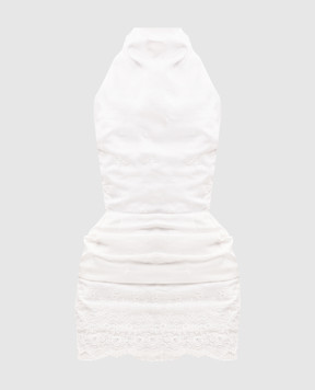 Magda Butrym Сукня міні кольору айворі з шовком та вовною DRESS17343526