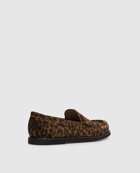 Gianvito Rossi Коричневі замшеві лофери Vernon G2539210GOM