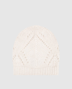 Peserico Біла шапка з вовною альпаки S36208F039252A