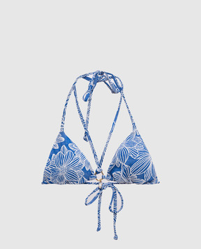 Twinset Синій ліф від купальника в квітковий візерунок 261LMMB22