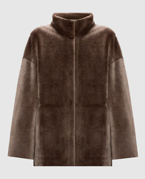 Babe Pay Pls Коричневая дубленка 2323MERINO