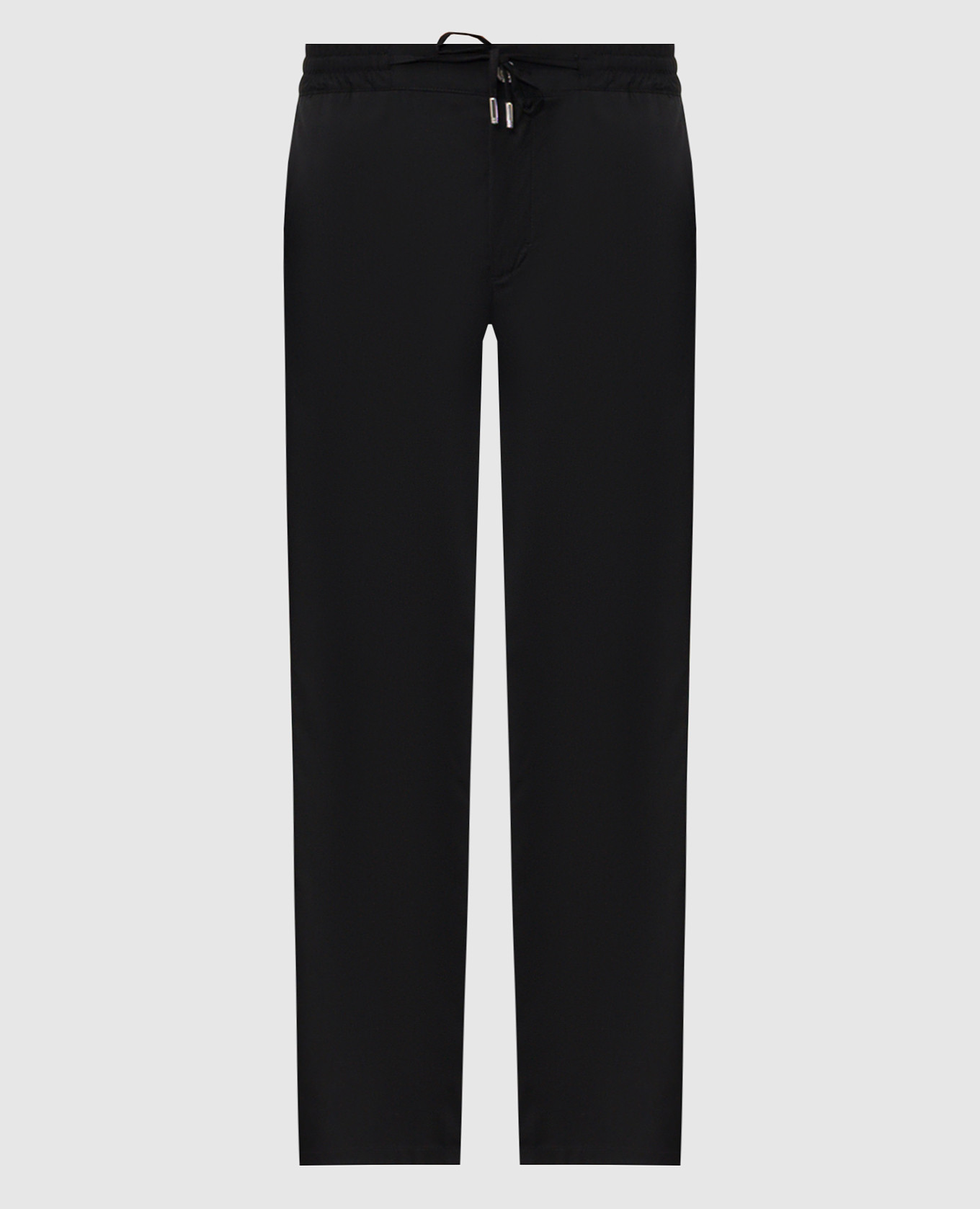 

Черные брюки из шерсти, Черный, Зауженные брюки