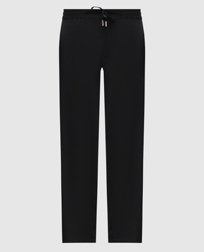 Castangia dal 1850 Чорні штани з вовни GDPCA10S26