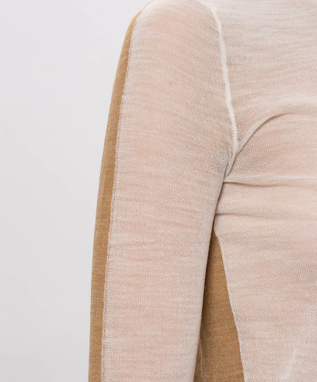 Maison Margiela MM6 Гольф цвета айвори с шерстью S62HA0111M13352 изображение 5