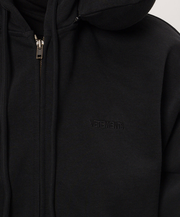 Vetements Чорна спортивна куртка з подушкою MH27ZU156B зображення 5