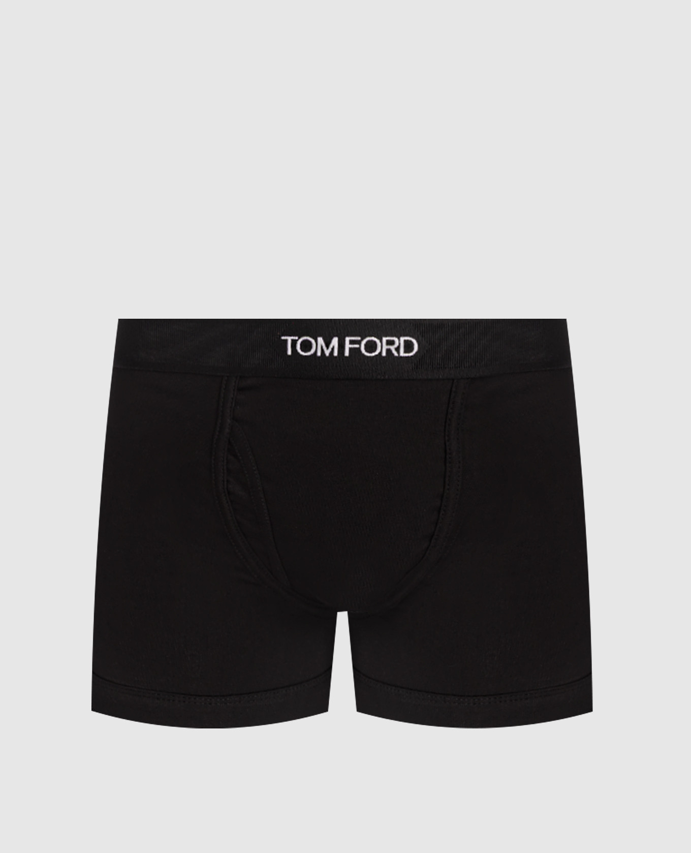 Черные трусы-боксеры с контрастным узором логотипа