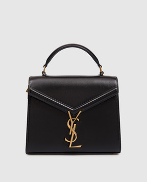 Saint Laurent Черная кожаная сумка с логотипом 6239300SX0W