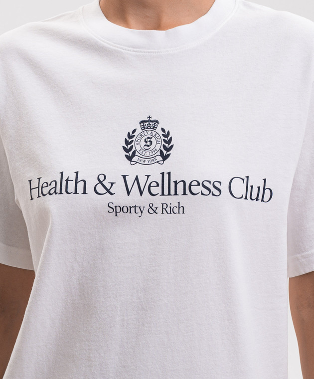 Sporty & Rich Белая футболка H&W Crest TO119712241WH01 изображение 5