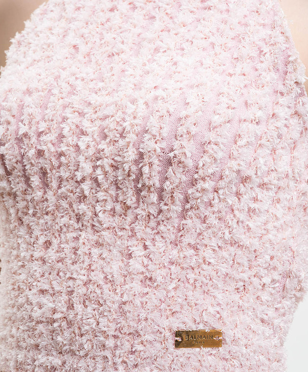 Balmain Розовый тавдовый топ GF0AB585KJ89 изображение 5