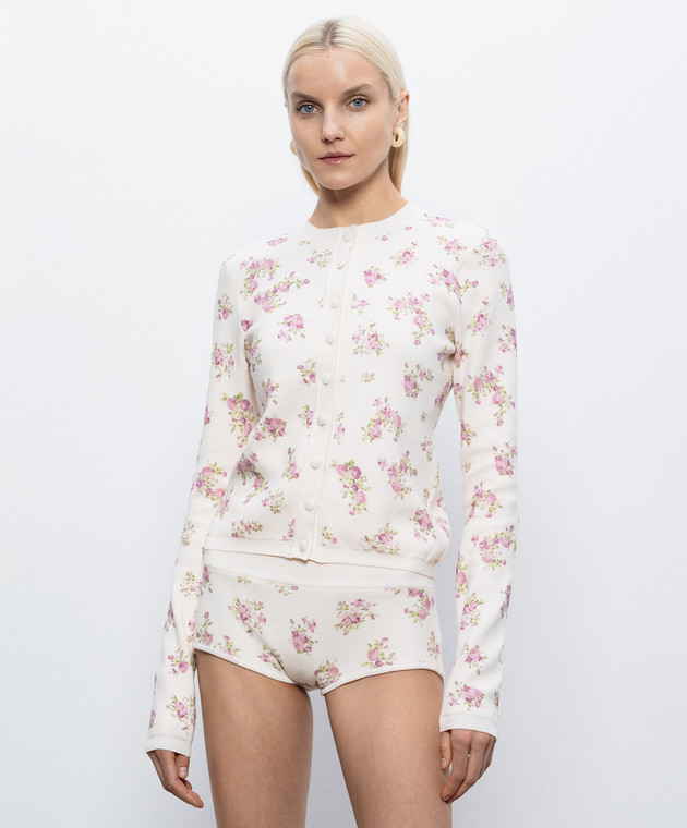 Magda Butrym Рожевий кардиган в принт KNITWEAR18CARDIG349526 зображення 2