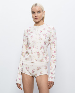 Magda Butrym Рожевий кардиган в принт KNITWEAR18CARDIG349526