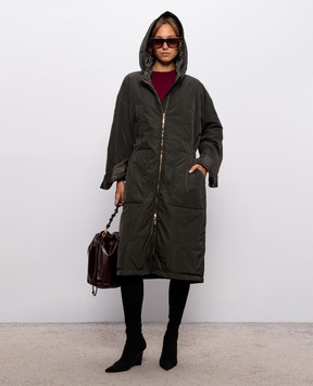 Max Mara Зеленая удлиненная куртка BOSCO MTCBOSCO