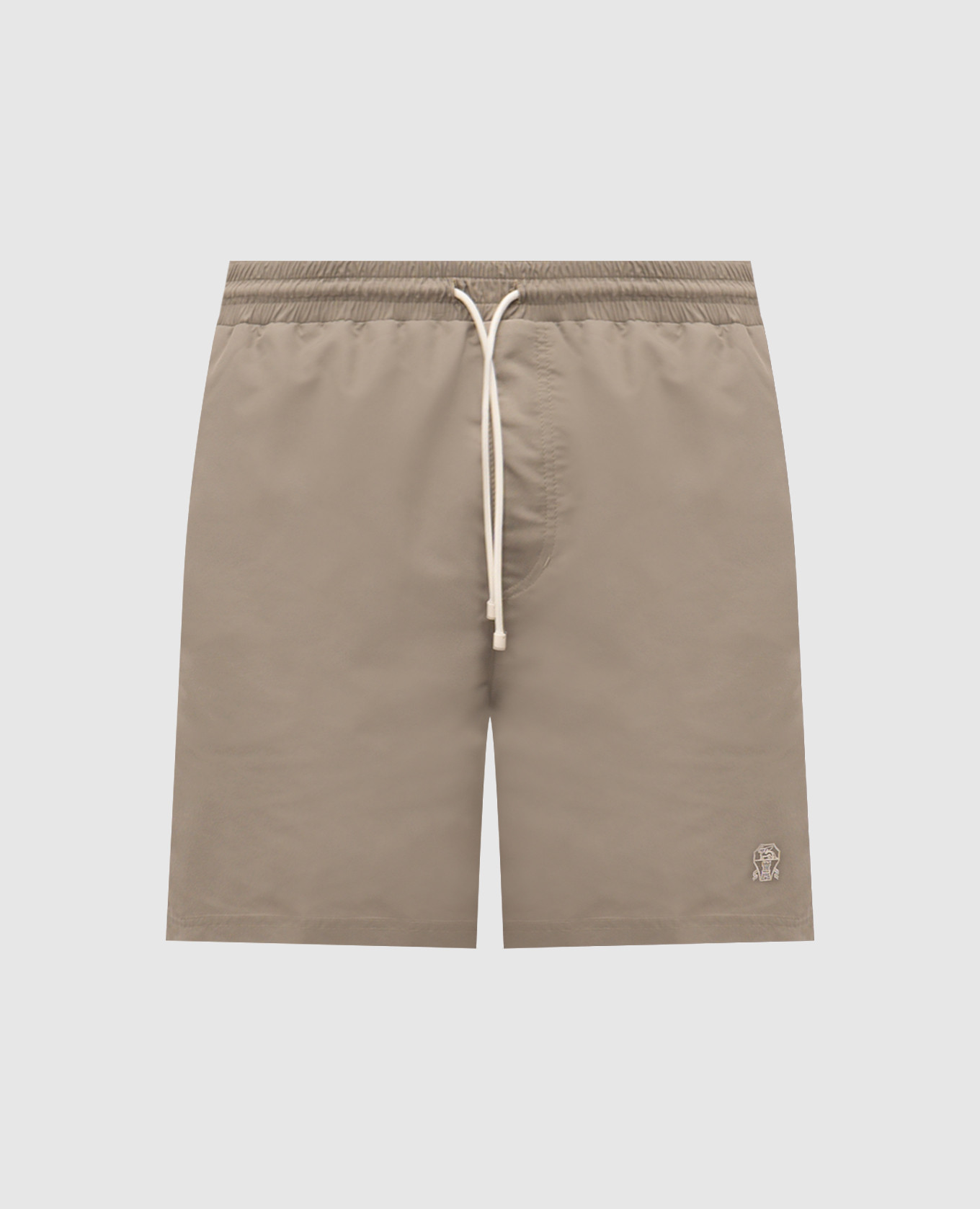 Шорты для плавания цвета хаки с логотипом логотип