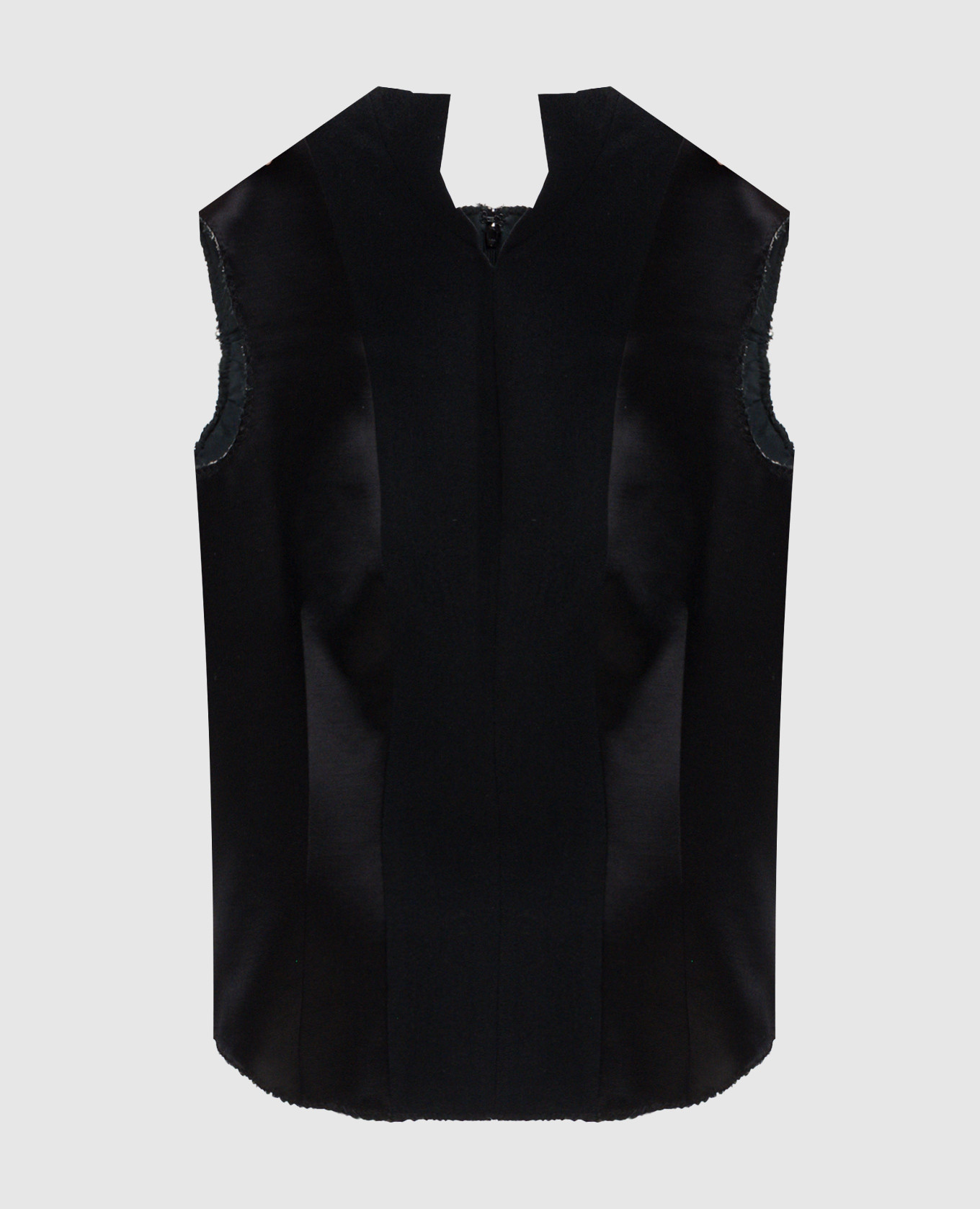 

Черный топ из шерсти и шелка, Топы