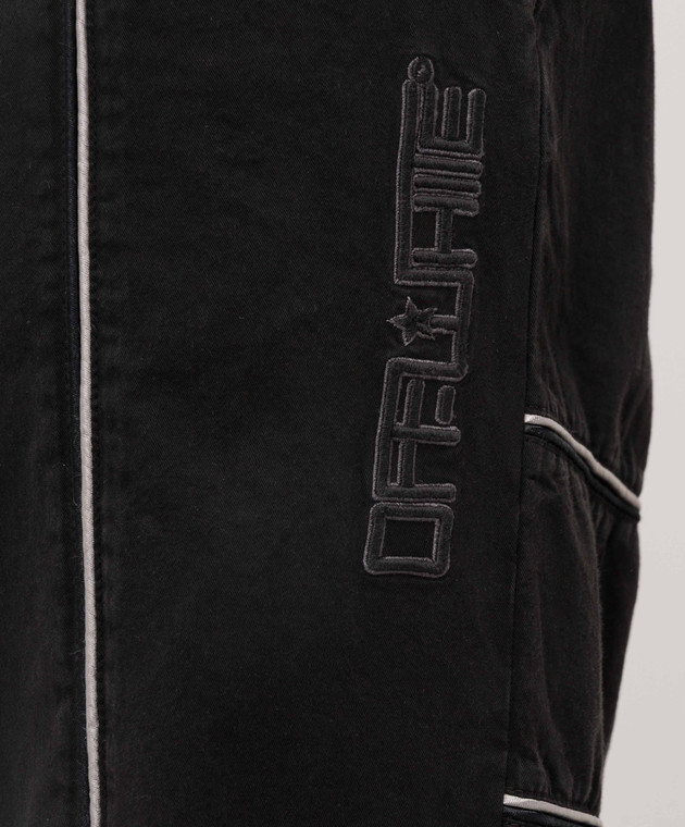 Off-White Черные брюки Offline Slouchy 44MCJ03LS26F001 изображение 5