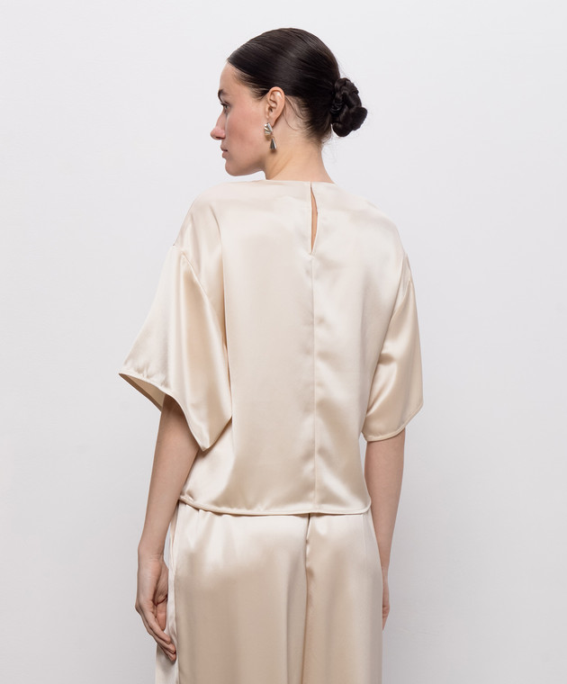 Simkhai Бежевая блуза Alina 4262086AL изображение 4