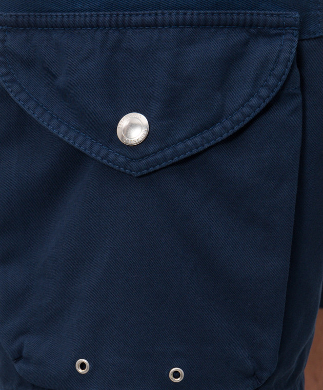 Brunello Cucinelli Сині шорти карго M252DU0025 зображення 5