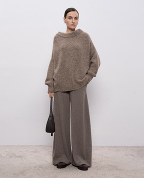 Demiur Коричневые брюки из кашемира CASH422