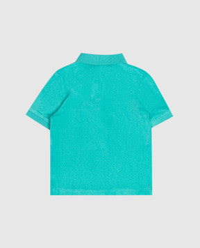 Sporty & Rich Дитяче зелене махрове поло з вишивкою логотипа TO118712326GR02