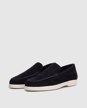 MooRER Сині замшеві лофери SAVILLE SAVILLEP5