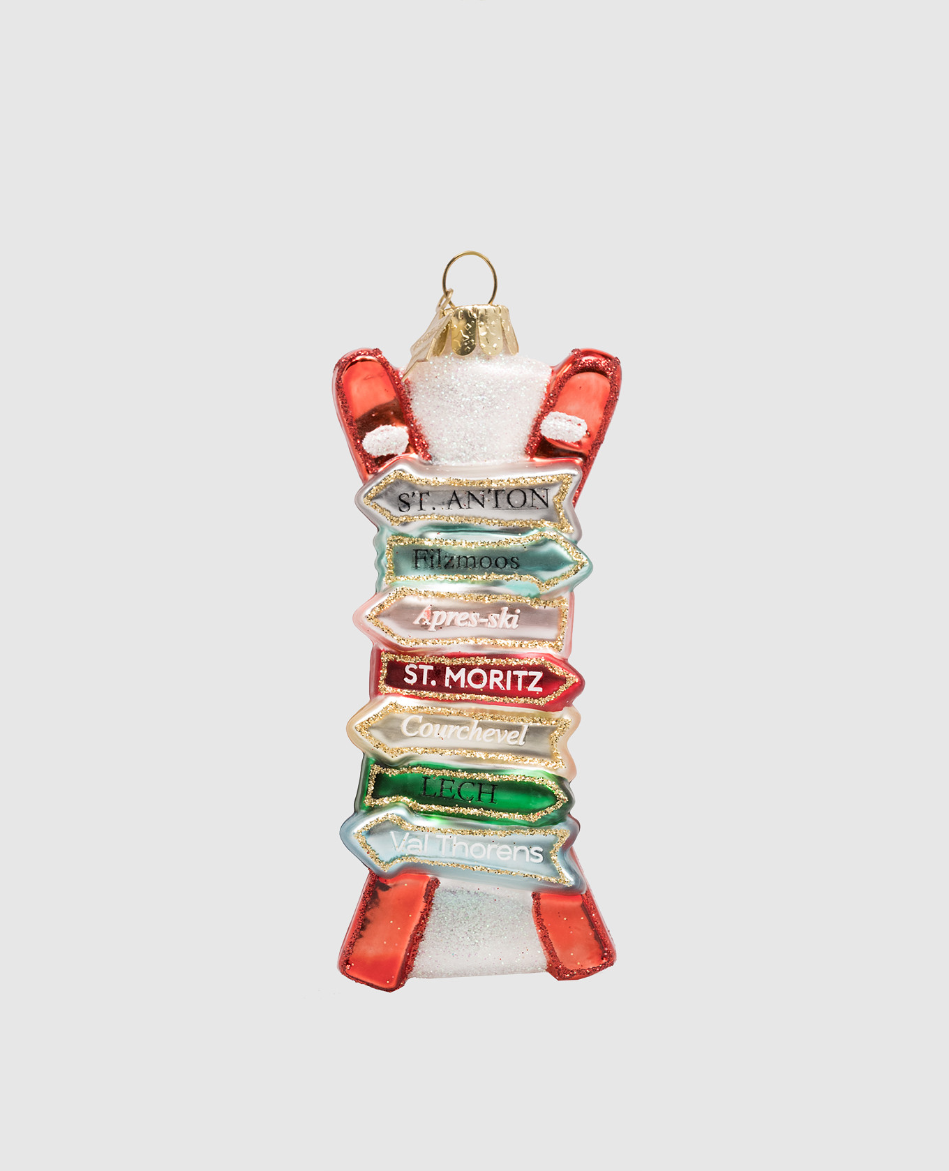 

Елочная игрушка Ski Names, Разноцветный, Елочные украшения