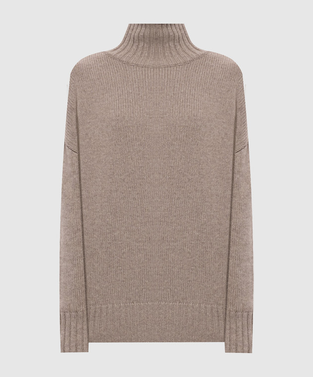 Allude Бежевый свитер из шерсти и кашемира 26517633